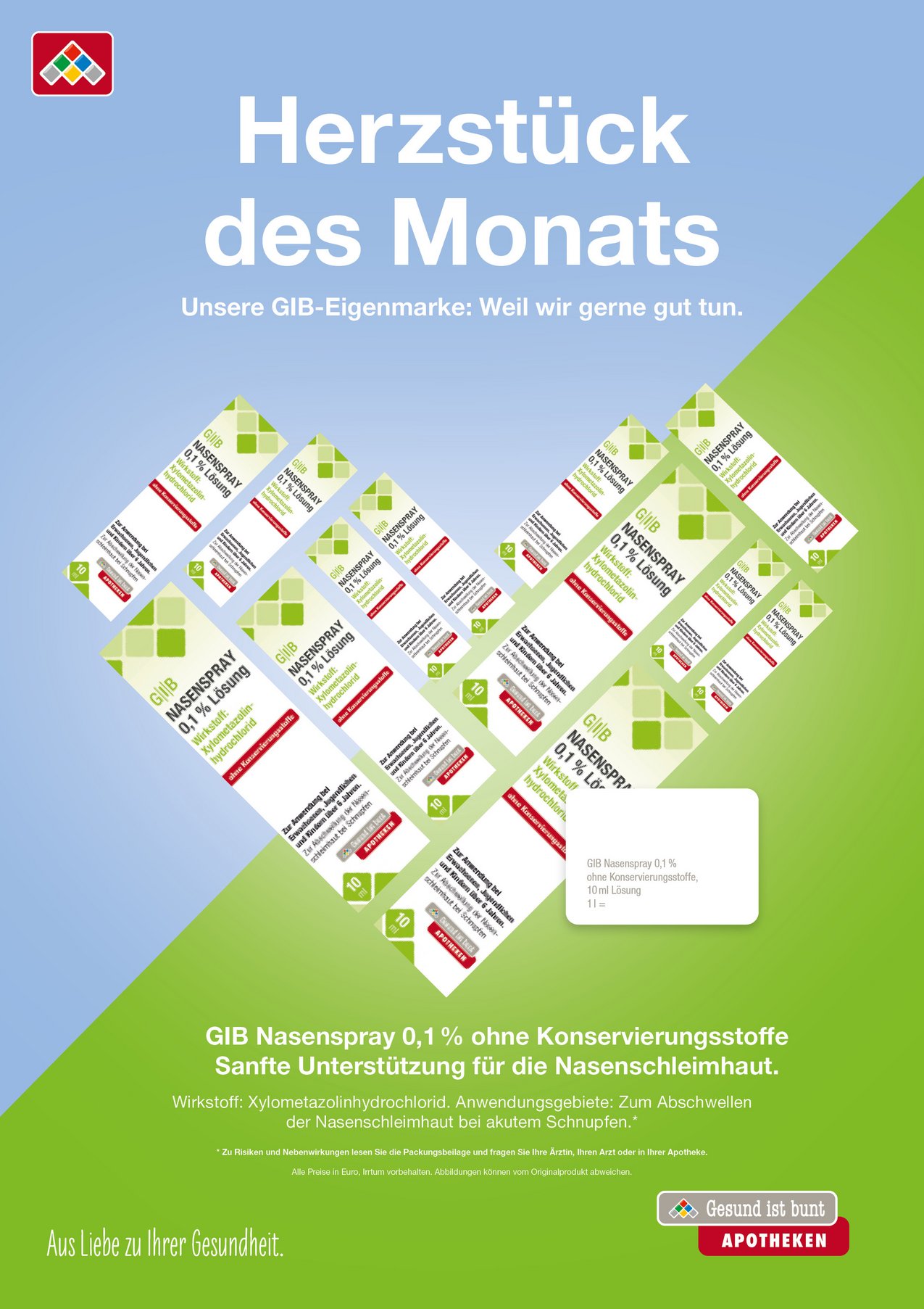 GIB Nasenspray GIB Nasenspray, Produkt des Monats Januar